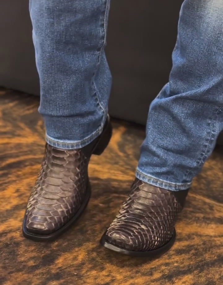 Cherry Handmade Python Boots(Buy 2 Free Shipping✔️)