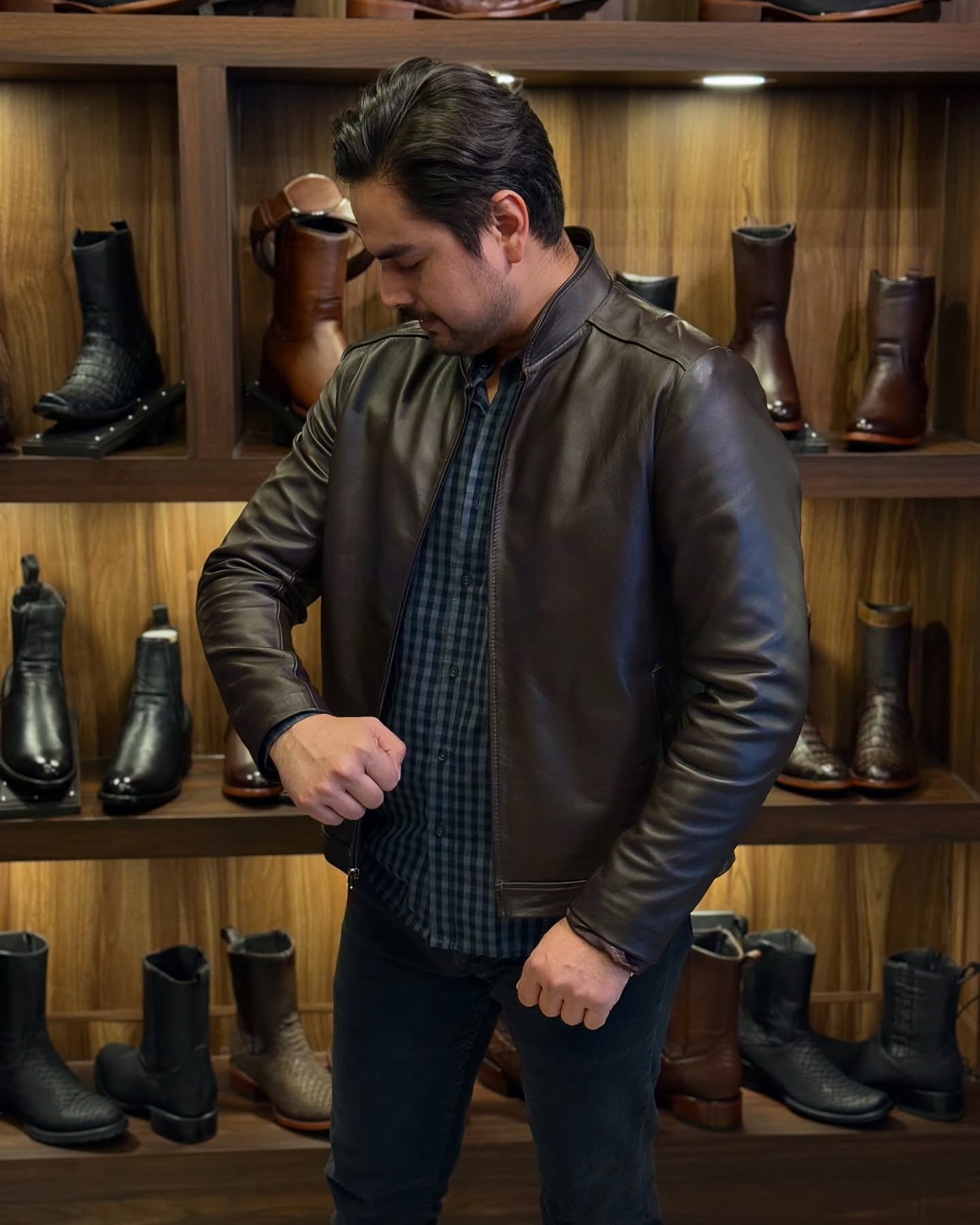Western Cowboy Cowhide Jacket