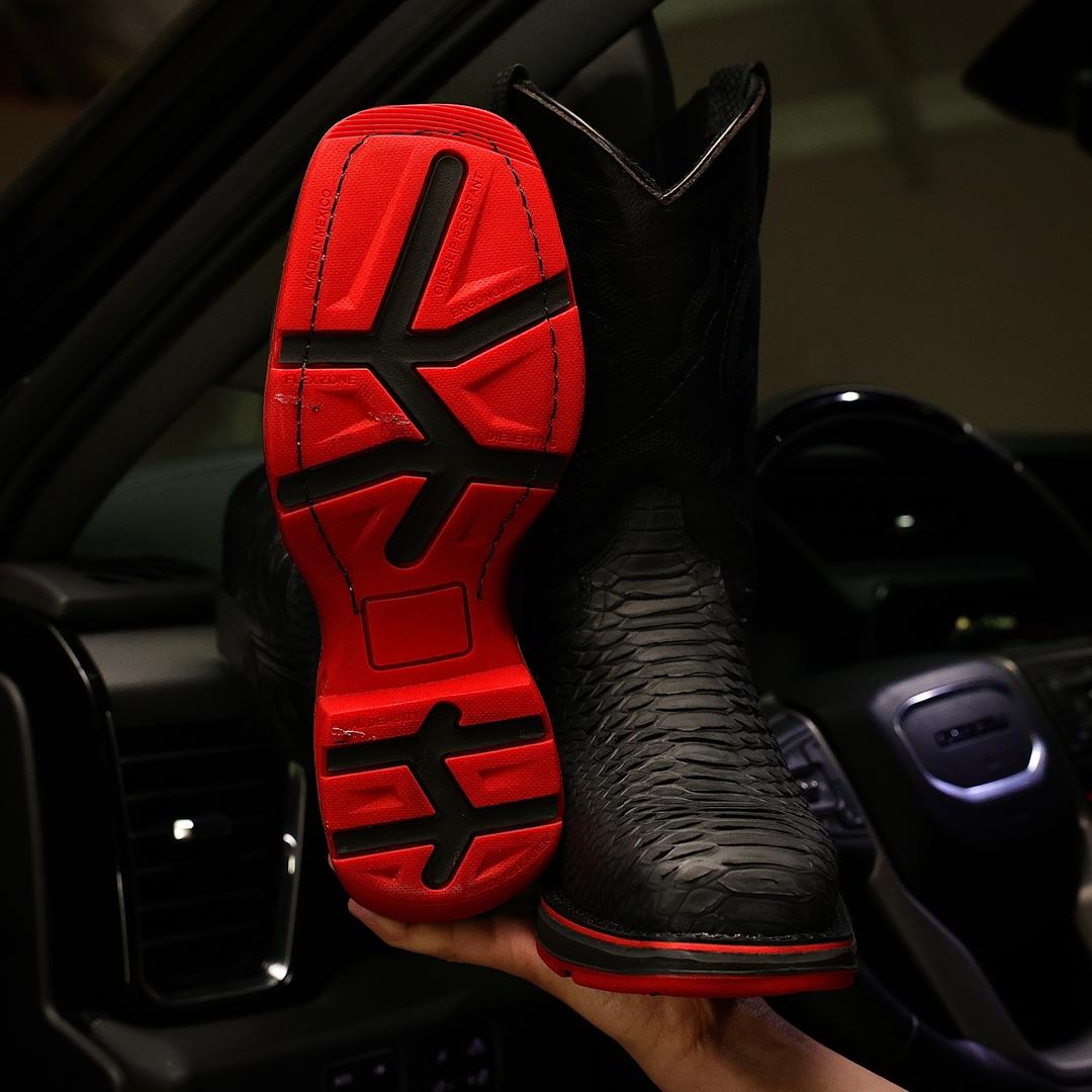 Classic Italian Python Boots