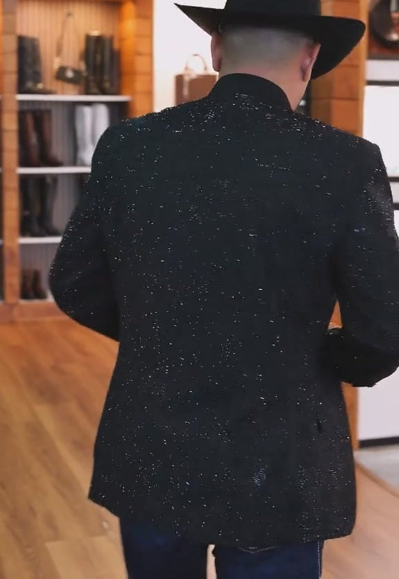 Rhinestone Embroidered Blazer