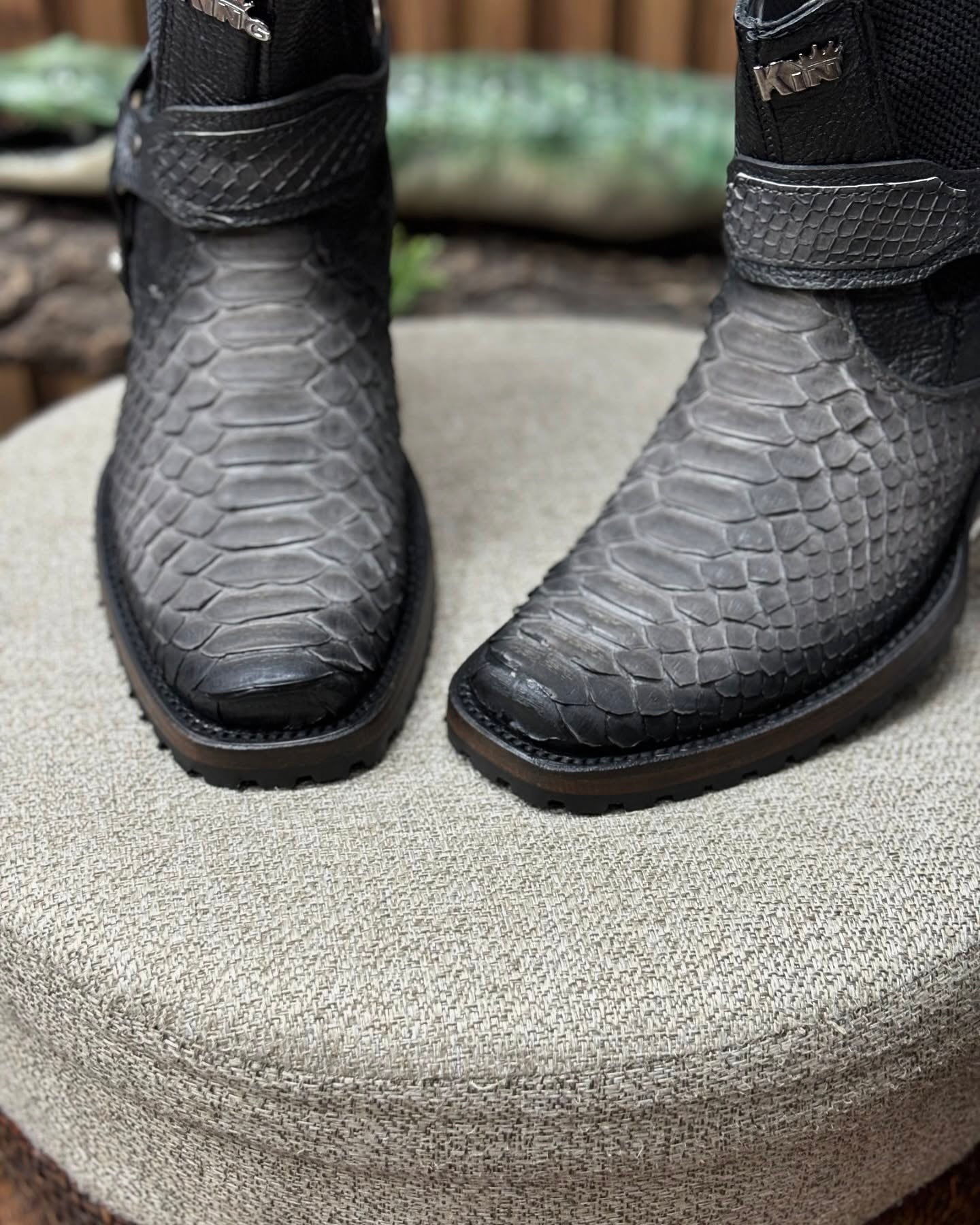 Customized Vintage Python Cowboy Boots