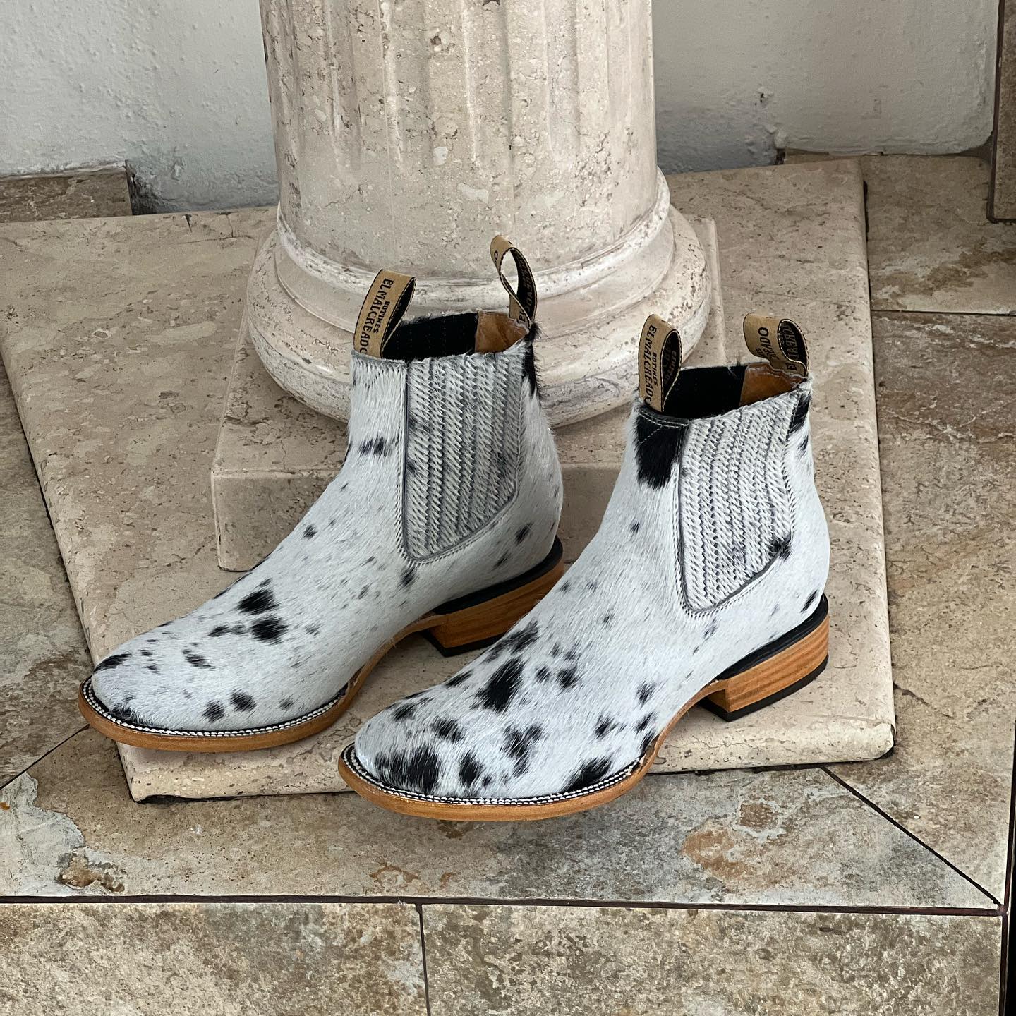 Italian Honey Tooled Boots