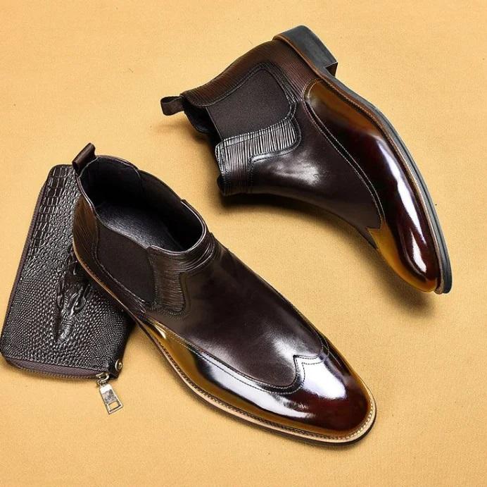 Men's Colorblock Chelsea Boots