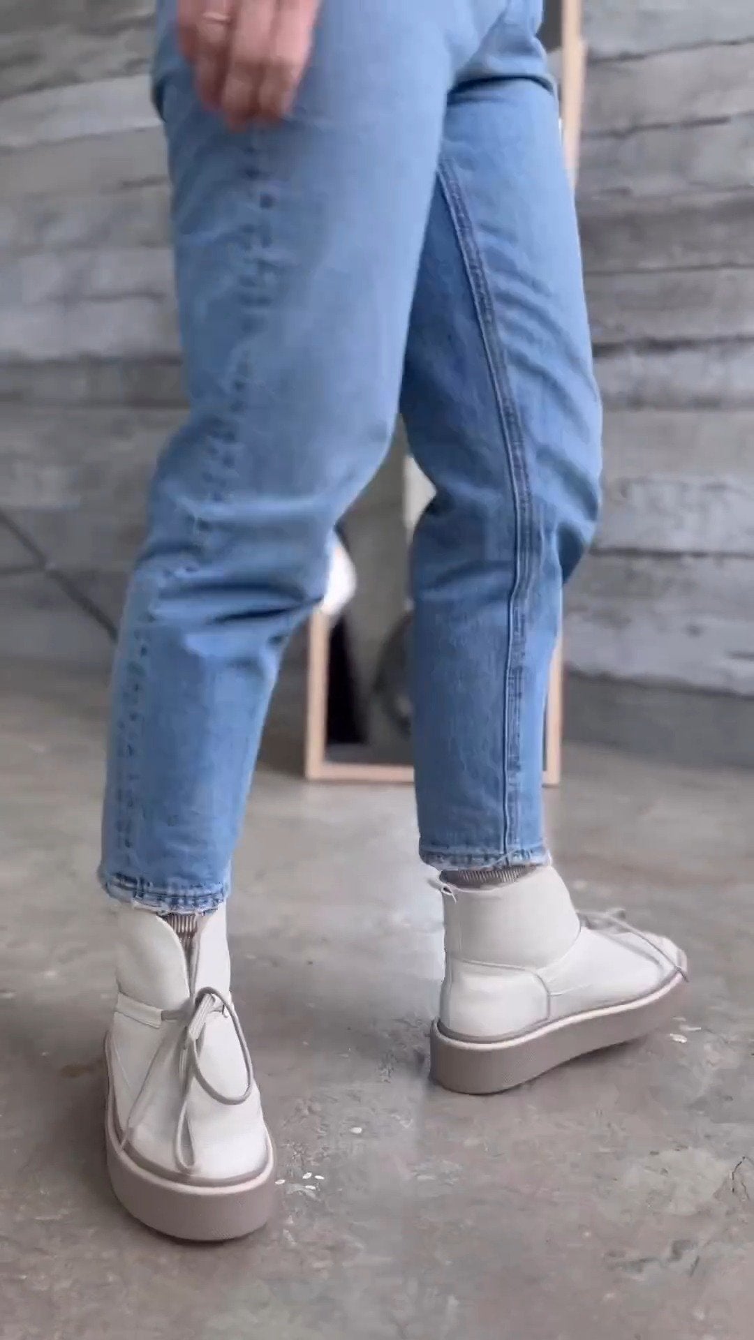 White Fashion Warm Cotton Shoes