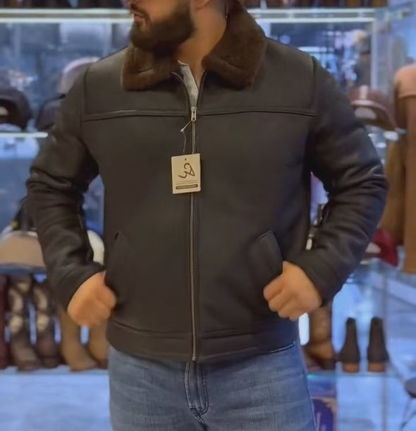 Marlboro Black Cowhide Jacket(Buy 2 Free Shipping✔️)