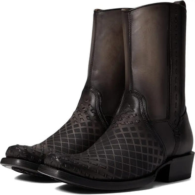 Classic Vintage Check Long Cowhide Boots