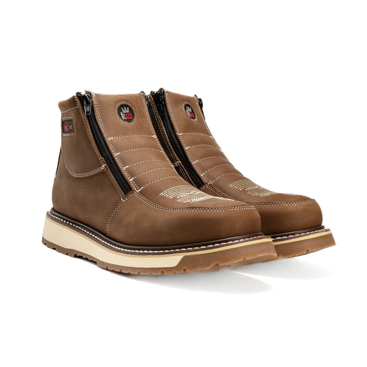 Zipper Double Density Sole Work Boots