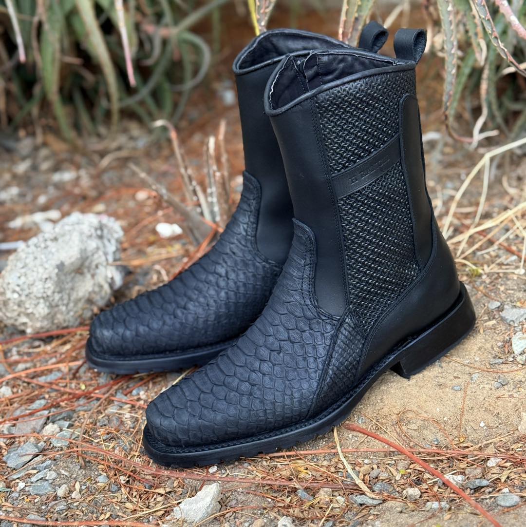 Classic Handmade Python Boots