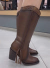 Vintage Cowhide Tassel Boots