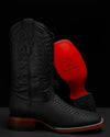 Classic Italian Textured Snakeskin Boots