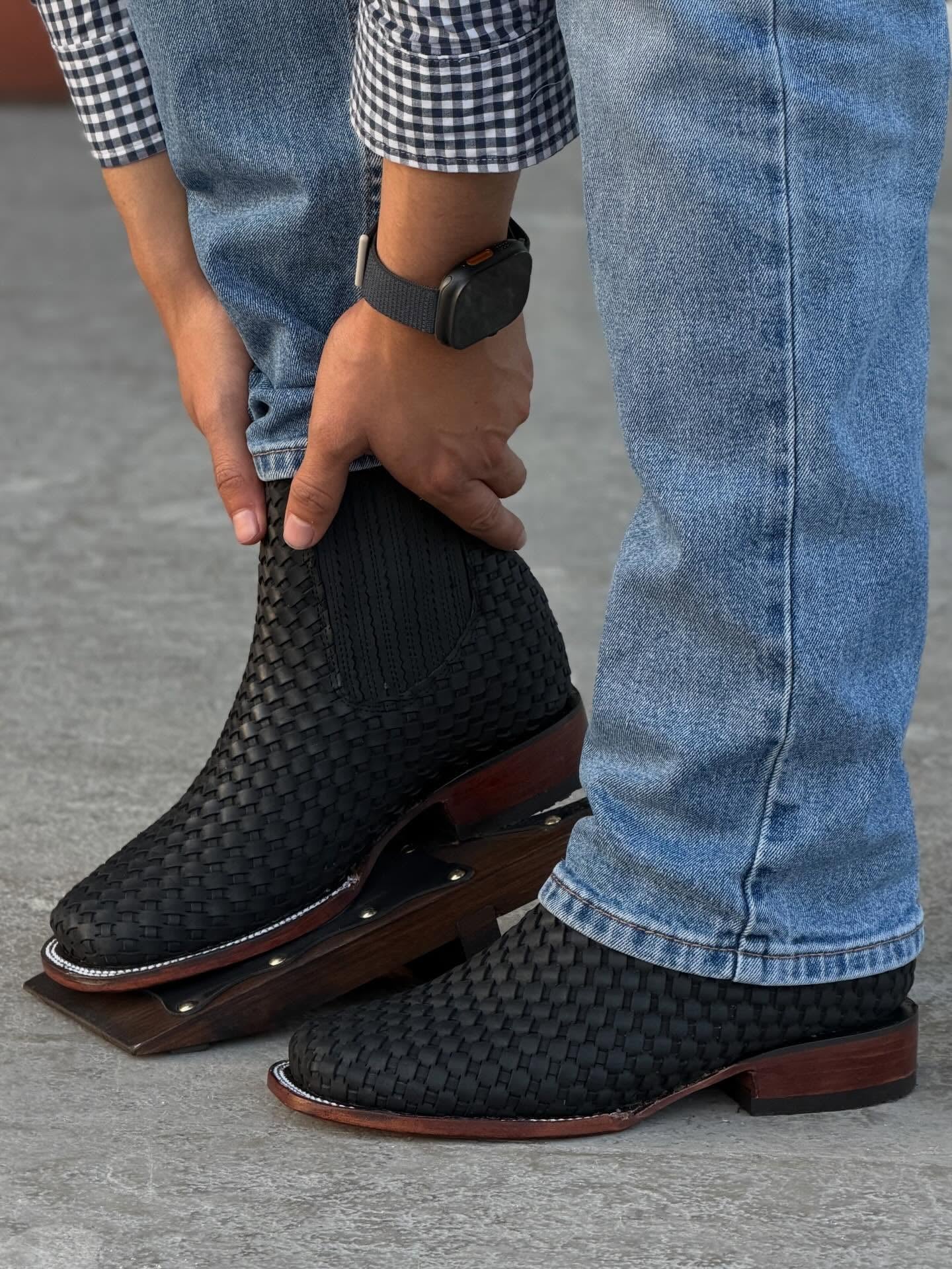 Handcrafted Cowhide Ankle Boots