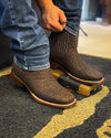 Vintage Textured Cowhide Cowboy Boots