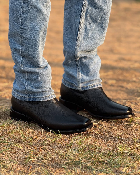 Elegant Pointed Toe Cowhide Ankle Boots