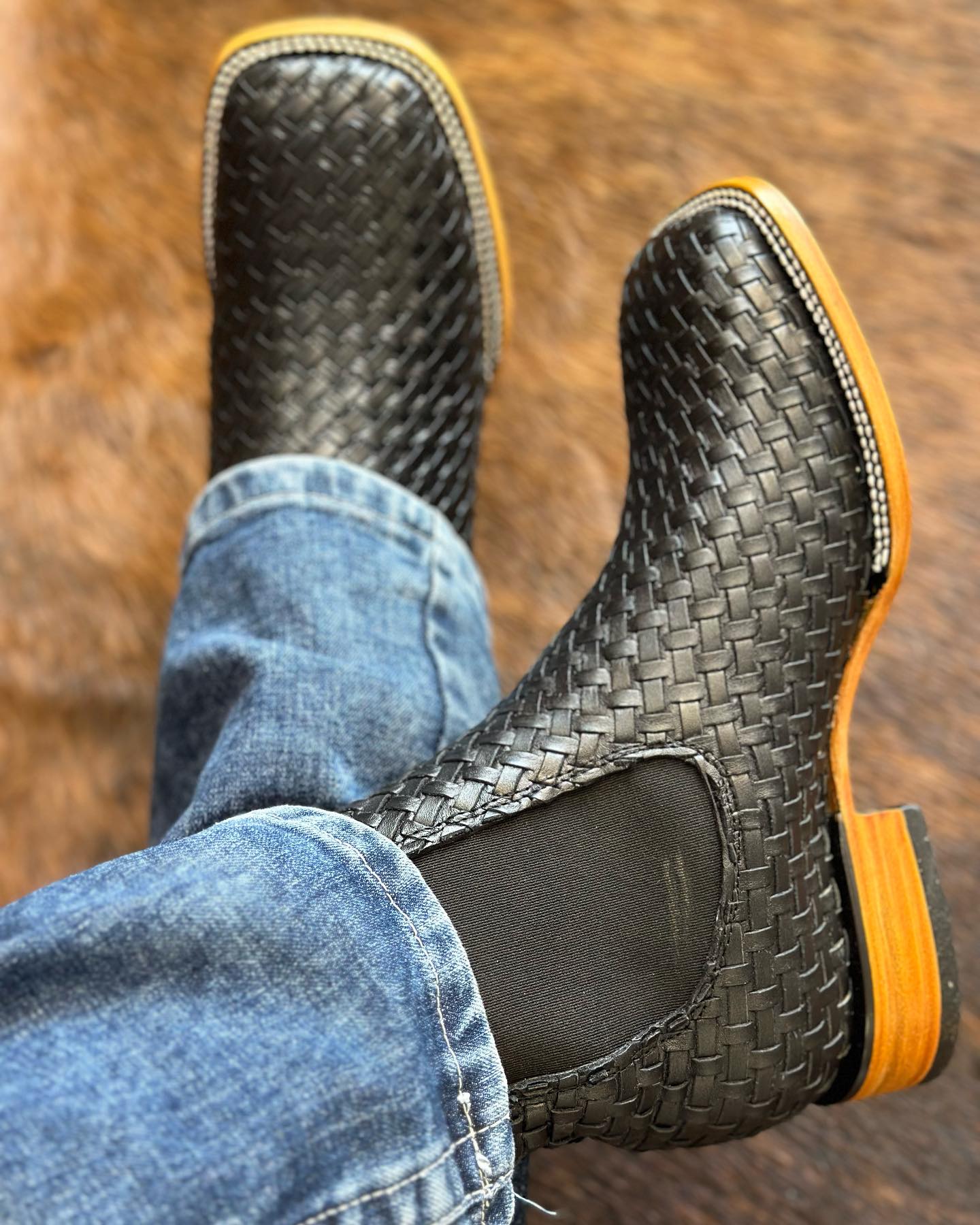 Original Handmade Square Toe Cowboy Boots