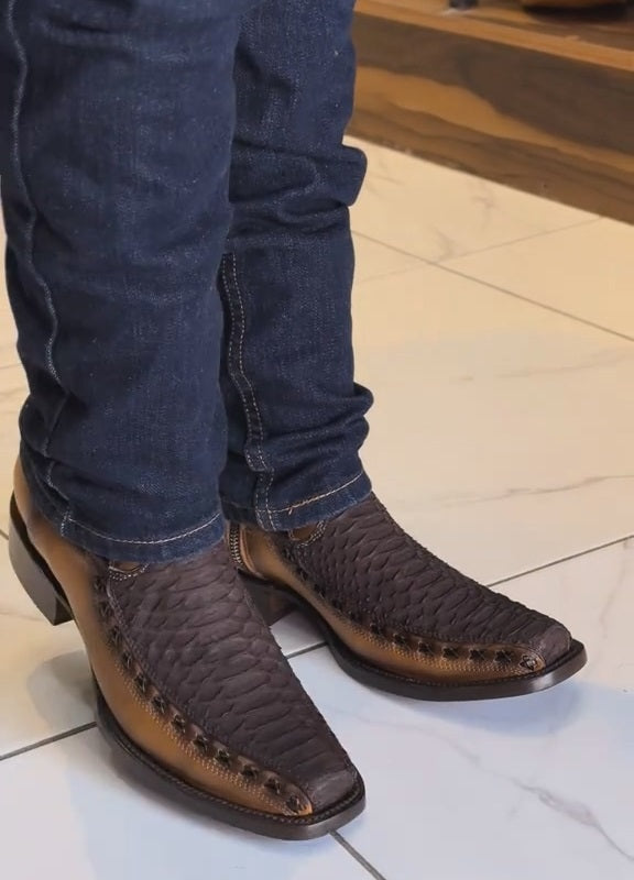 Italian Python Enzo Boots