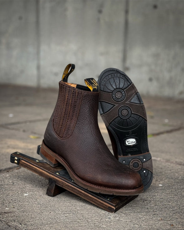 Handmade Scratch Resistant Cowhide Ankle Boots