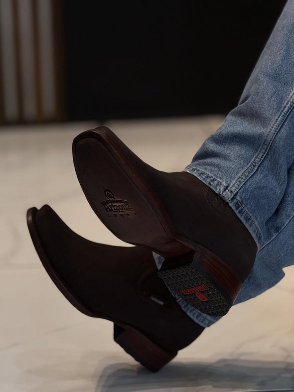 Suede Solid Color Cowboy Boots