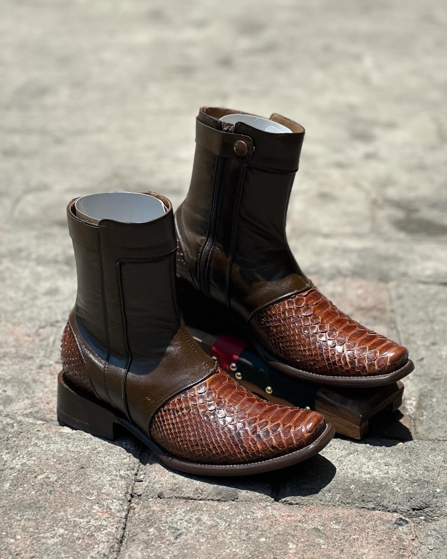 Original Vintage Python Cowboy Boots