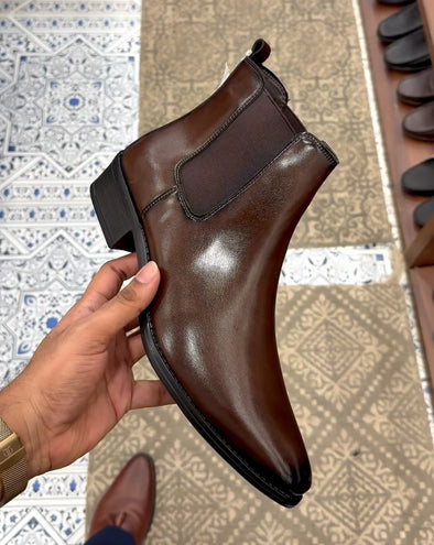 Vintage Cowhide Chelsea Boots