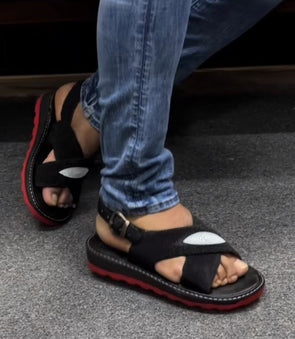 Vintage Textured Sandals