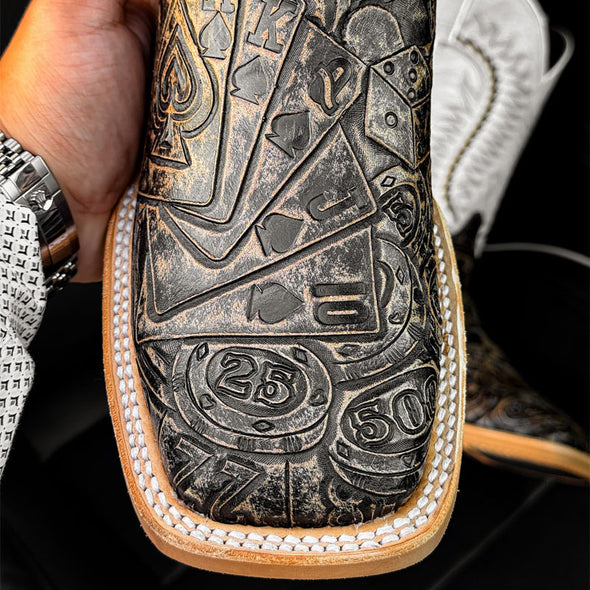 Square Toe Western Cowboy Boots