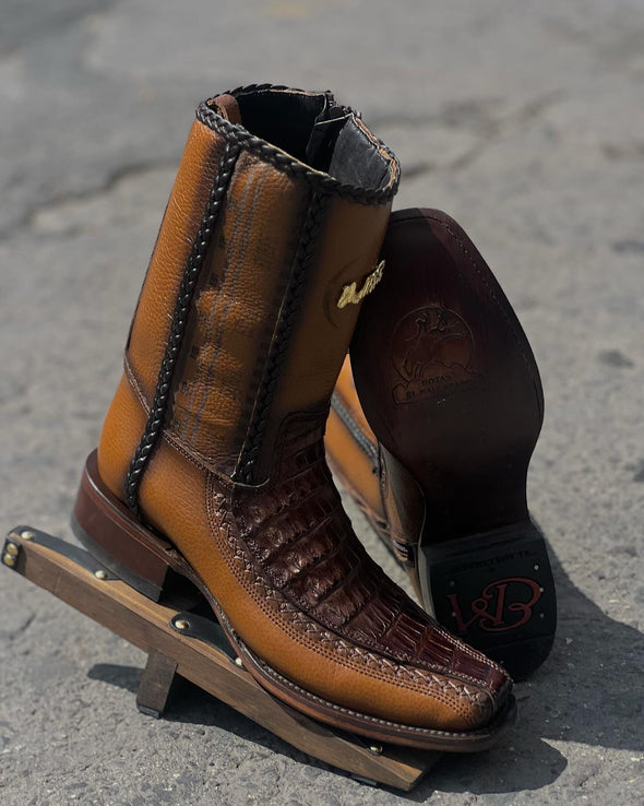 Brock Crocodile Leather Cowboy Boots(Buy 2 Free Shipping✔️)