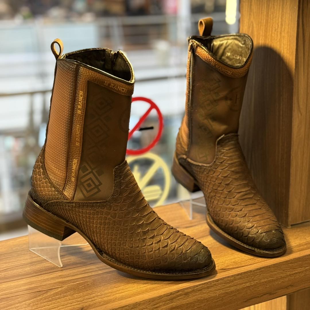 Handmade Vintage Printed Python Boots(Buy 2 Free Shipping✔️)