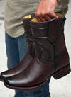 Handcrafted Cowhide Ranch Boots