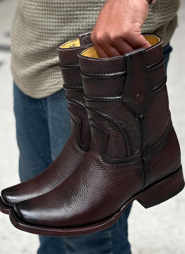 Handcrafted Cowhide Ranch Boots