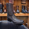 Handmade Ostrich Leather Vintage Knight Boots