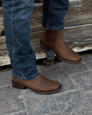 Vintage Cow Neck Embroidered Cowboy Boots