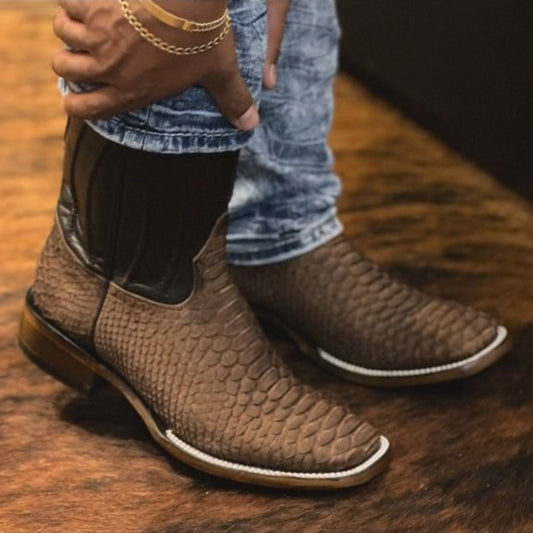 Handmade Vintage Python Boots