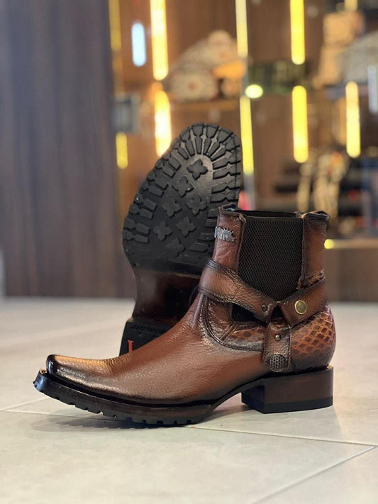 Hand Carved Vintage Cowhide Boots(Buy 2 Free Shipping✔️)