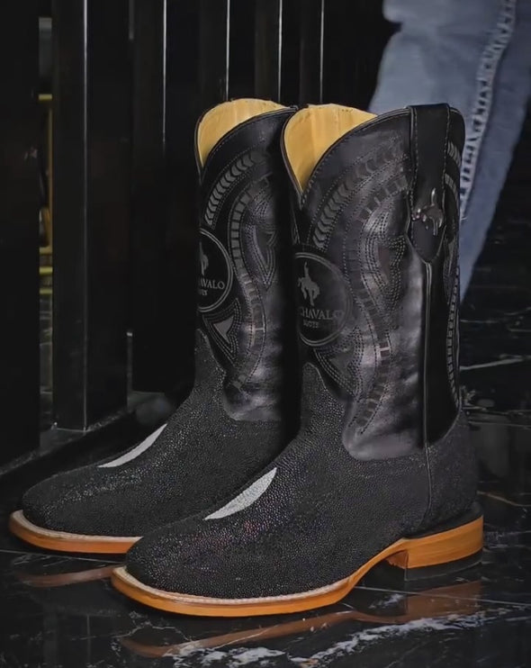 Vintage Totem Cowhide Boots