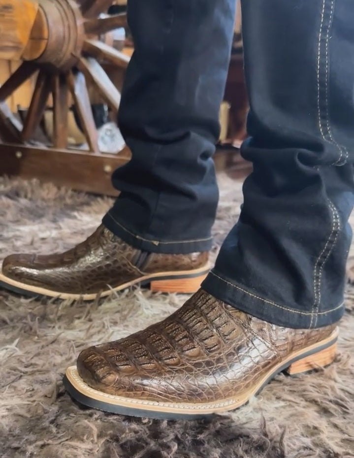 Italian Vintage Crocodile Boots