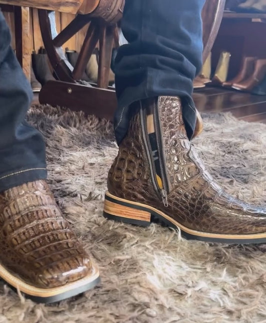 Italian Vintage Crocodile Boots