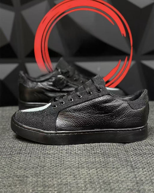 Handmade Textured Cowhide Shoes
