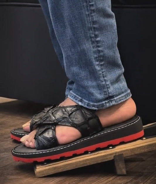 Hand-carved Cowhide Sandals