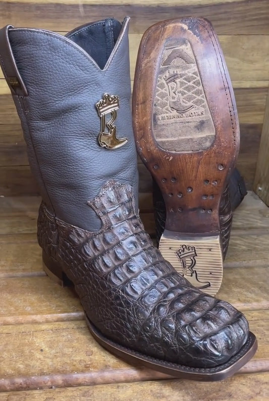 Handmade Crocodile Leather Vintage Boots