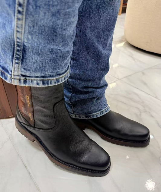 Italian Cowhide Vintage Cowboy Boots
