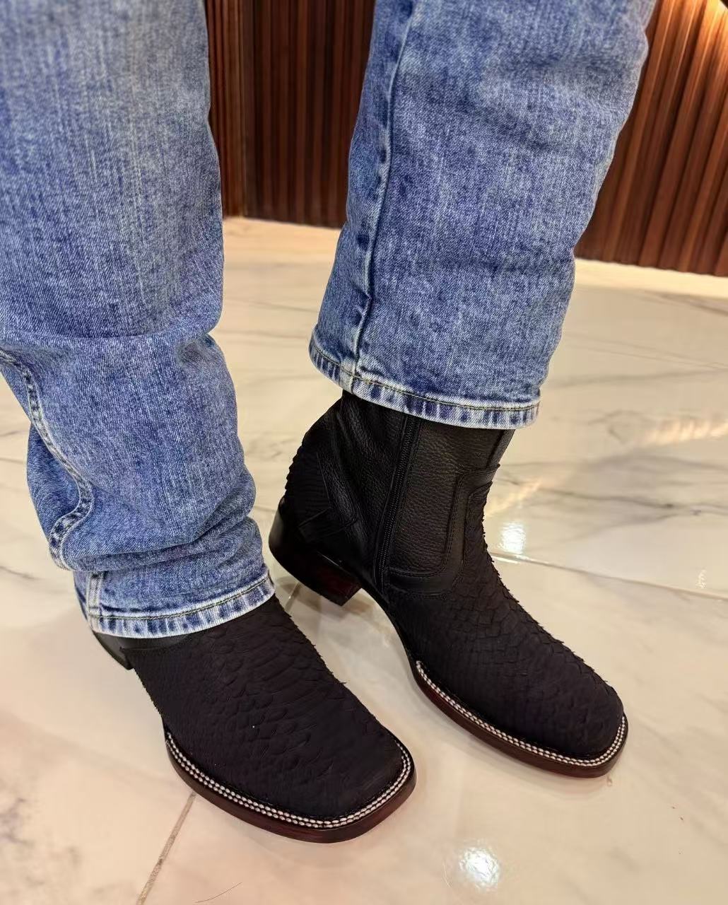 Handmade Python Cowboy Boots