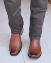Italian Cowhide Woven Cowboy Boots