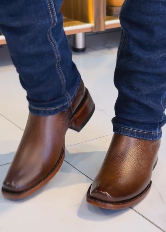 Handmade Buckskin Western Cowboy Boots