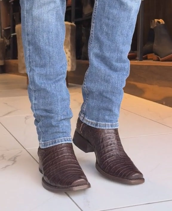 Unique Crocodile Skin Cowboy Boots