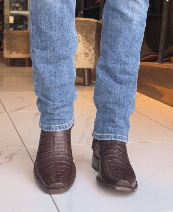Unique Crocodile Skin Cowboy Boots