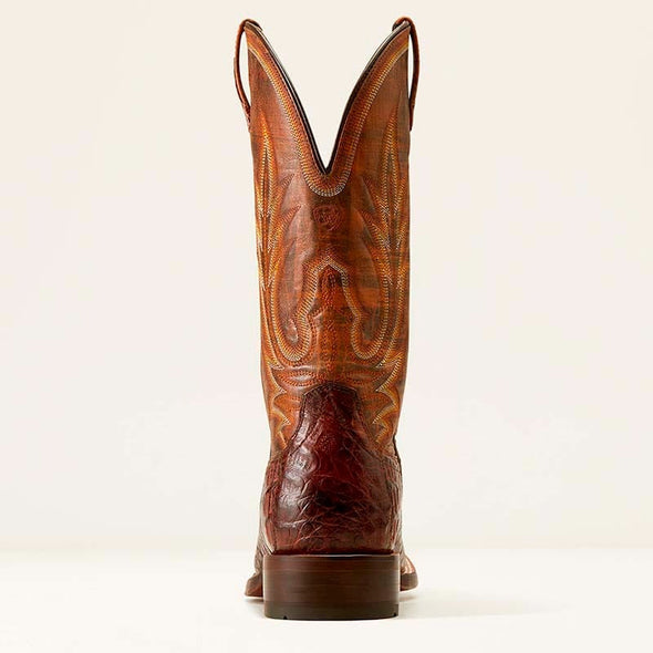 Vintage Crocodile Embroidery Cowboy Boots