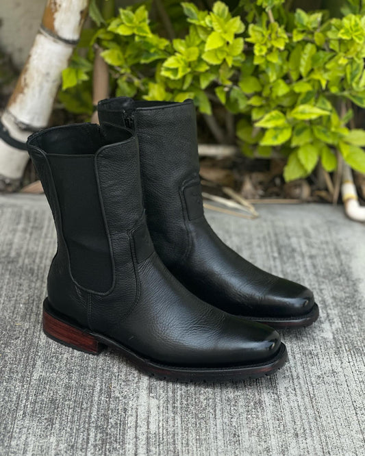 Original Vintage Buckskin Cowboy Boots