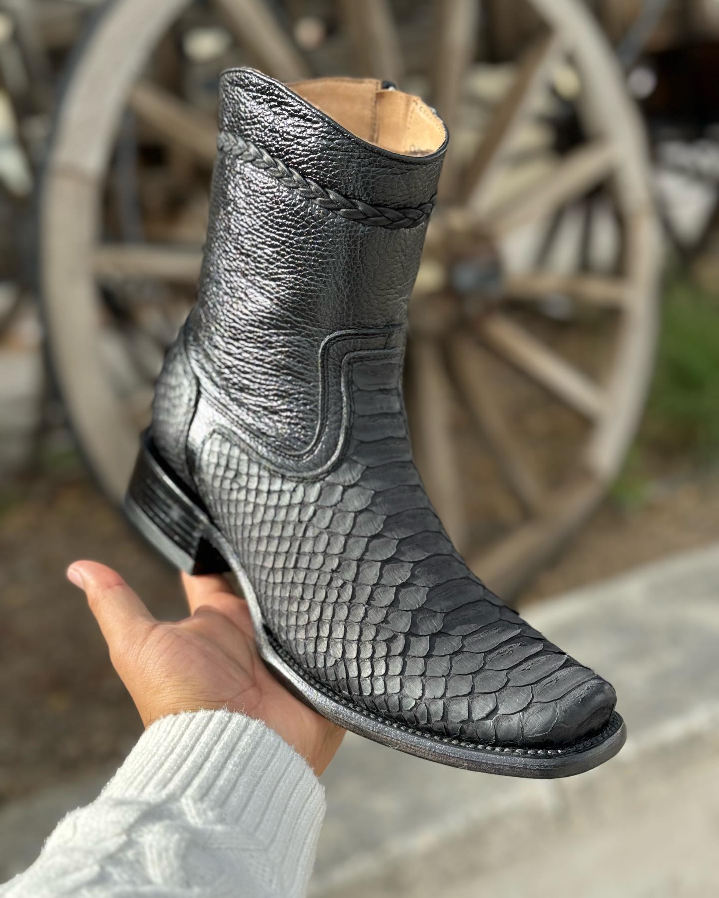 Italian Handmade Python Cowboy Boots