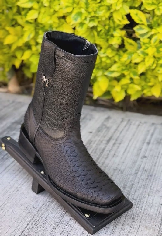 Vintage Python Ranch Cowboy Boots