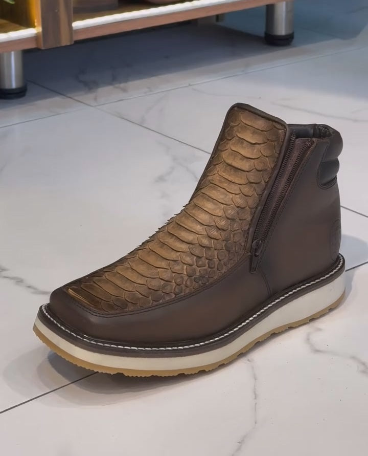 Western Python Vintage Cowboy Boots